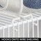 mDesign Versatile Metal Wire Closet Shelf Divider and Separator, 4 Pack